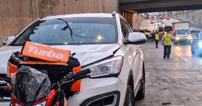 Accidente de tr�nsito en el bypass de Ceres Medio.