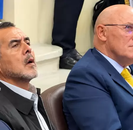 Calisto Giampietri e Iber Marav� se sientan juntos
