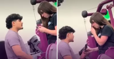 Revel� infidelidad de su novio en pleno gimnasio.