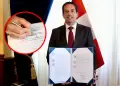 Congreso: Miguel Torres firma la aut�grafa que delega facultades legislativas al Ejecutivo