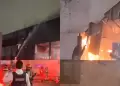 Incendio en la zona de juegos del Jockey Plaza genera alarma y moviliza a 9 unidades de Bomberos
