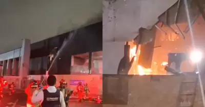 Incendio en el Jockey Plaza genera alarma