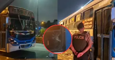 Extorsionadores atacan a balazos a bus de la E.T. Nuevo Per�
