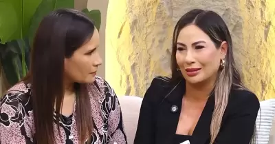 Pamela L�pez y su padre en lucha contra Christian Cueva
