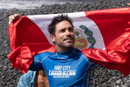 Piccolo Clemente conquista su segundo t�tulo mundial de longboard en El Salvador