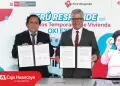 Caja Huancayo y el Ministerio de Vivienda suscriben hist�rico convenio por S/ 24,46 millones para atender a familias damnificadas de Jun�n