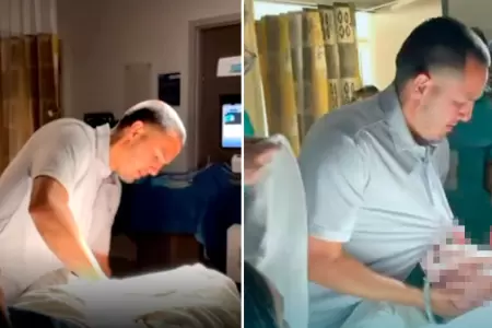 Padre recibi� a su beb� ante la ausencia del doctor.