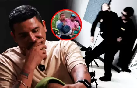 Exfutbolista fue sorprendido con broma de su compa�ero.