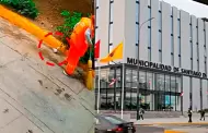 Municipalidad de Surco se pronuncia tras accidente de trabajadora de limpieza con aparente artefacto explosivo