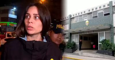 La exmodelo permanece en la comisar�a de Miraflores.