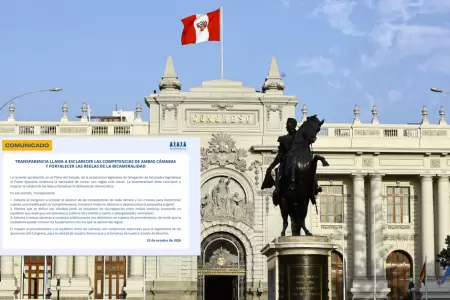 Transparencia pide reglas claras al Senado y C�mara de Diputados.