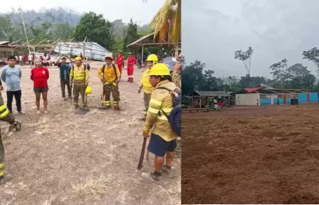 Extinguen incendio en R�o Tambo tras casi tres semanas de lucha y una lluvia dec