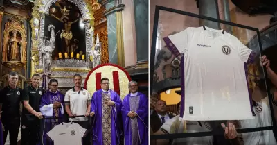 Padre pide al Se�or de los Milagros que la 'U' logre el tetracampeonato