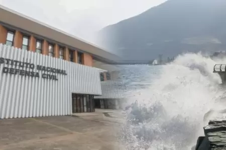 El INDECI report� el cierre de puertos en el litoral peruano.