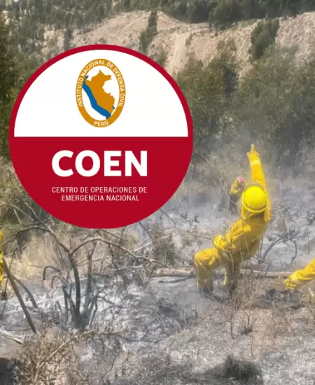 Ya no hay Incendios forestales activos en Per� de acuerdo a un reporte del COEN