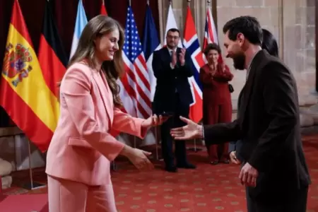 Messi recibe premio en Espa�a