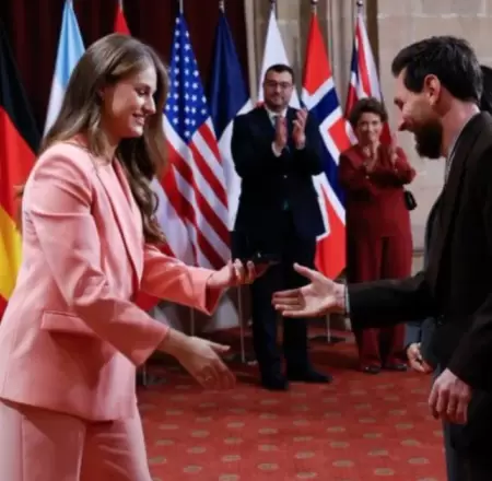 Messi recibe premio en Espa�a