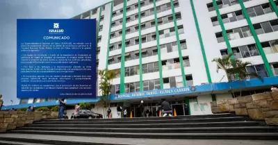 Susalud investiga presunta desaparici�n de beb� en el Hospital Carri�n