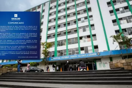 Susalud investiga presunta desaparici�n de beb� en el Hospital Carri�n