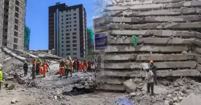 El edificio se derrumb� desatando una emergencia de gran magnitud entre su pobla