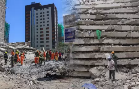 El edificio se derrumb� desatando una emergencia de gran magnitud entre su pobla