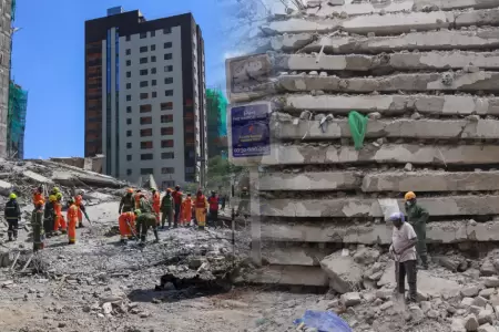 El edificio se derrumb� desatando una emergencia de gran magnitud entre su pobla