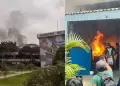 Incendio en laboratorio de la UNI obliga a suspender clases en Ingenier�a Mec�nica: no se registraron heridos