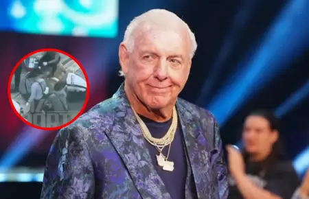 Ric Flair sufri� una aparatosa ca�da en Florida.