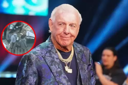 Ric Flair sufri� una aparatosa ca�da en Florida.