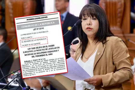 Senadora pide rectificaci�n en la norma.