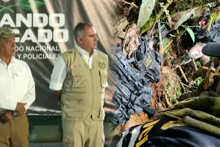 Autoridades presentaron resultados de recientes operativos.