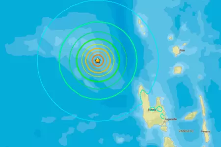 Sismos sacuden Vanuatu hoy, 24 de octubre.