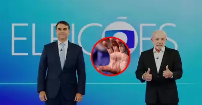 Lula da Silva no acept� burla de Fl�vio Bolsonaro durante debate.