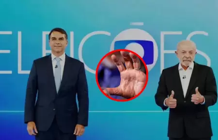 Lula da Silva no acept� burla de Fl�vio Bolsonaro durante debate.