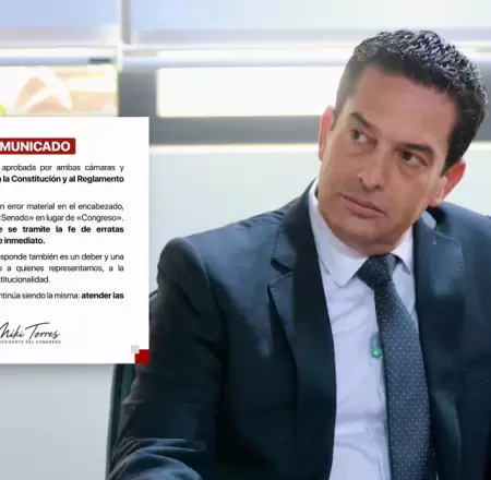 Presidente del Senado anuncia correcci�n en aut�grafa de ley de facultades.