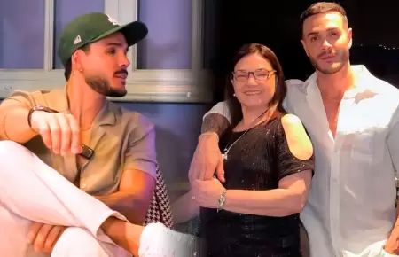 Mario Irivarren y su mam�.