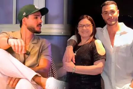 Mario Irivarren y su mam�.