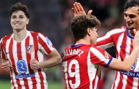 Juli�n �lvarez pide perd�n a la hinchada tras victoria del Atl�tico de Madrid.
