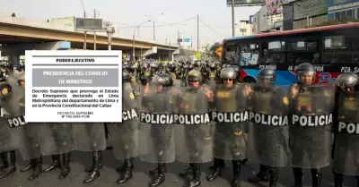 Lima y Callao seguir�n en estado emergencia por 60 d�as m�s