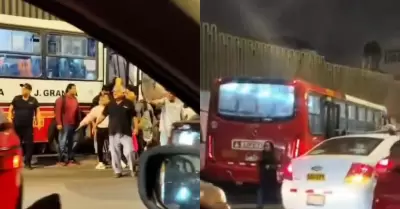 Balean a chofer de bus de El Tri�ngulo