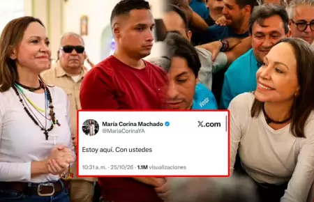 Mar�a Corina Machado ya est� en Venezuela