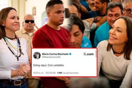 Mar�a Corina Machado ya est� en Venezuela