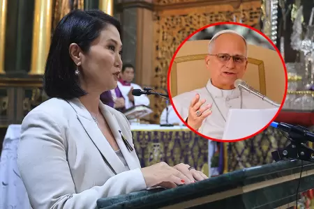 Mandataria dirigi� oraci�n por salud del Santo Padre.
