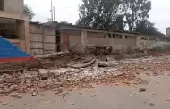 Colapsa pared del colegio Jos� Carlos Mari�tegui en VES: padres de familia exigen soluciones