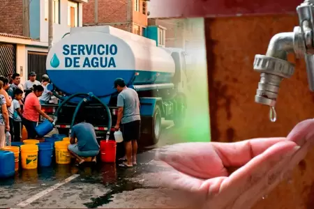 Sedapal anuncia corte de agua en distritos de Lima.