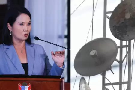 Keiko Fujimori inicia operativo contra antenas en penales