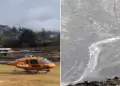 Apur�mac: helic�ptero inicia labores en zona afectada por incendios forestales en Curahuasi