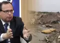 Ministro Vinelli pide a la poblaci�n que no bote basura ni desmonte ante trabajos de descolmataci�n en r�os