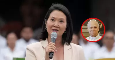 Keiko Fujimori salud� que papa Le�n confirme viaje al Per�.