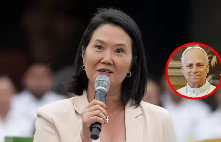 Keiko Fujimori salud� que papa Le�n confirme viaje al Per�.